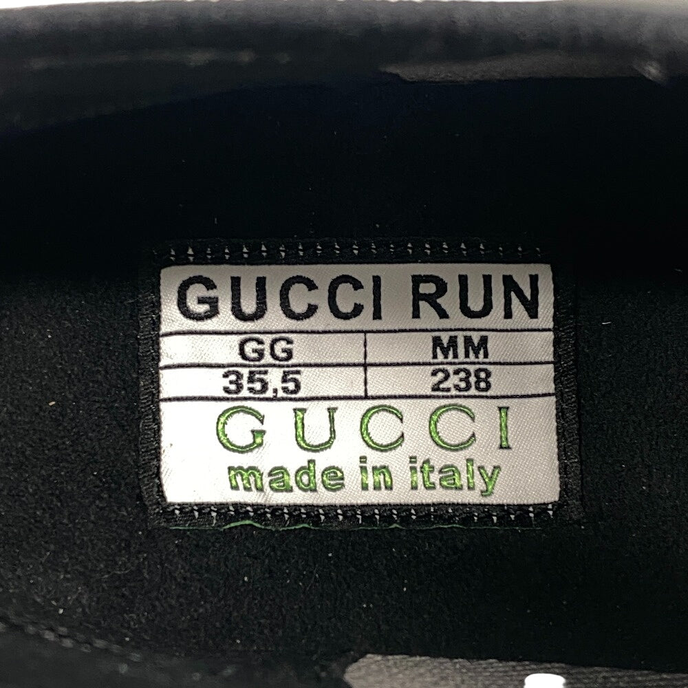 GUCCI sneakers knit yellow Interlocking G GUCCI RUN Women 35 1/2 Used