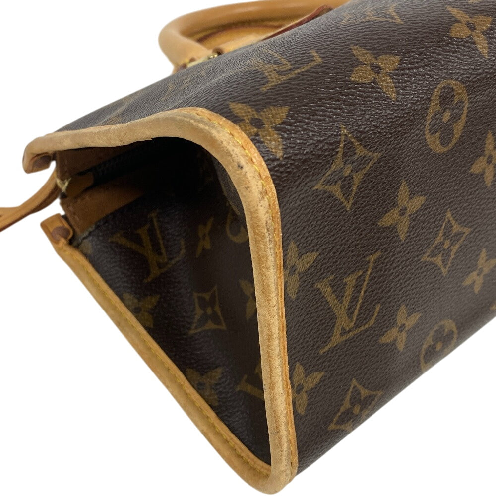 LOUIS VUITTON Handbag M40009 leather Brown Monogram Popan cool Women Used