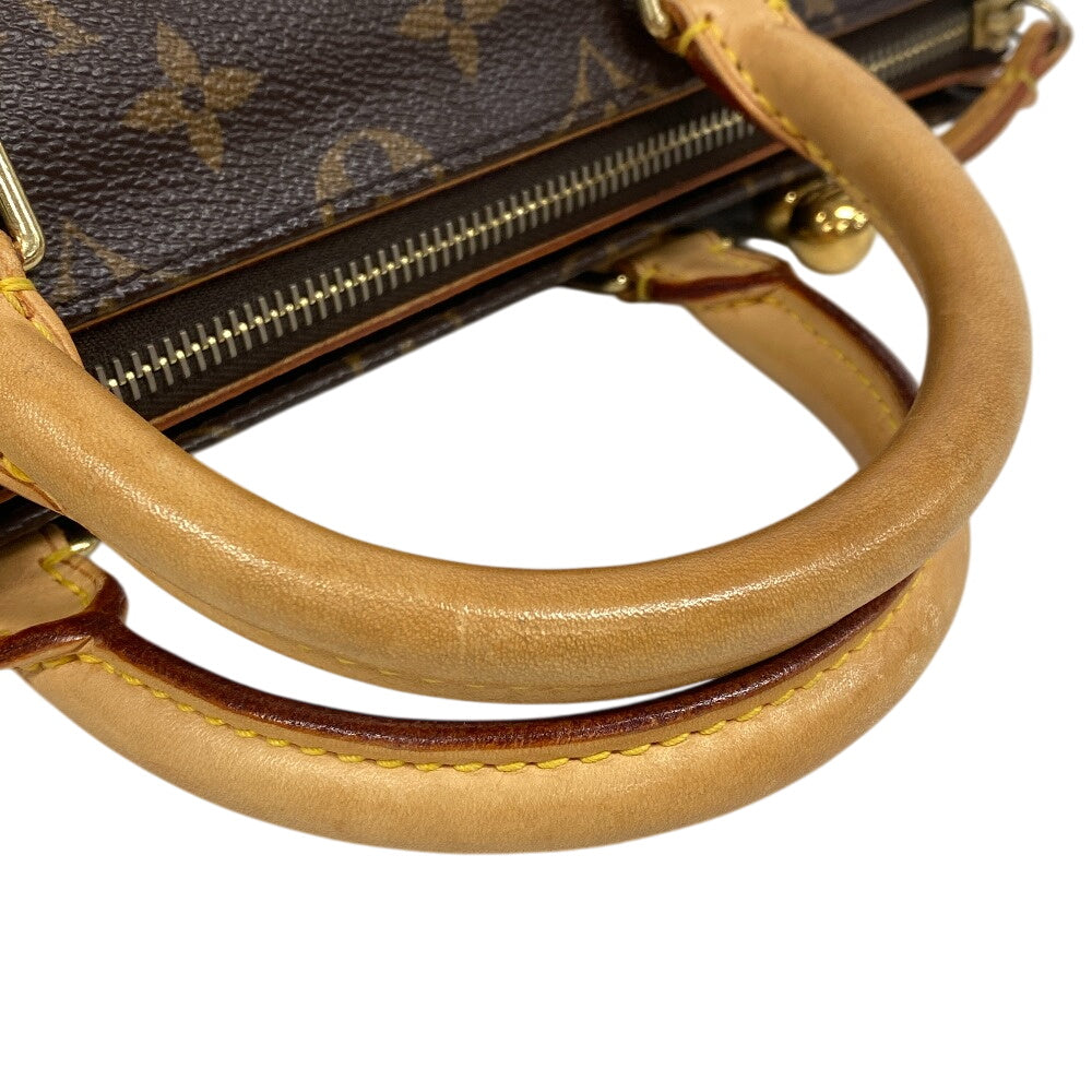 LOUIS VUITTON Handbag M40009 leather Brown Monogram Popan cool Women Used