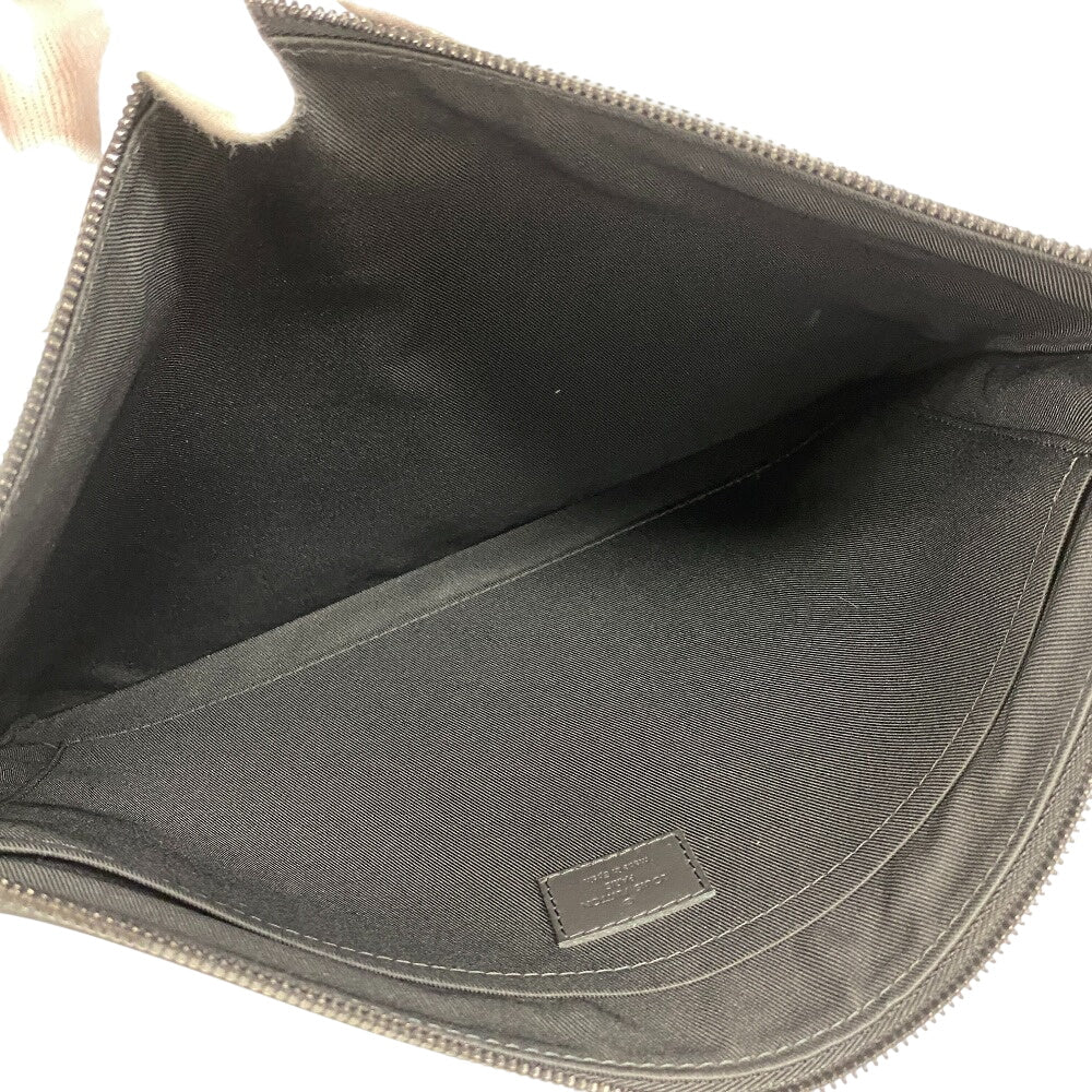 LOUIS VUITTON Clutch bag M62903 leather black Pochette Monogram shadow Discovery mens Used