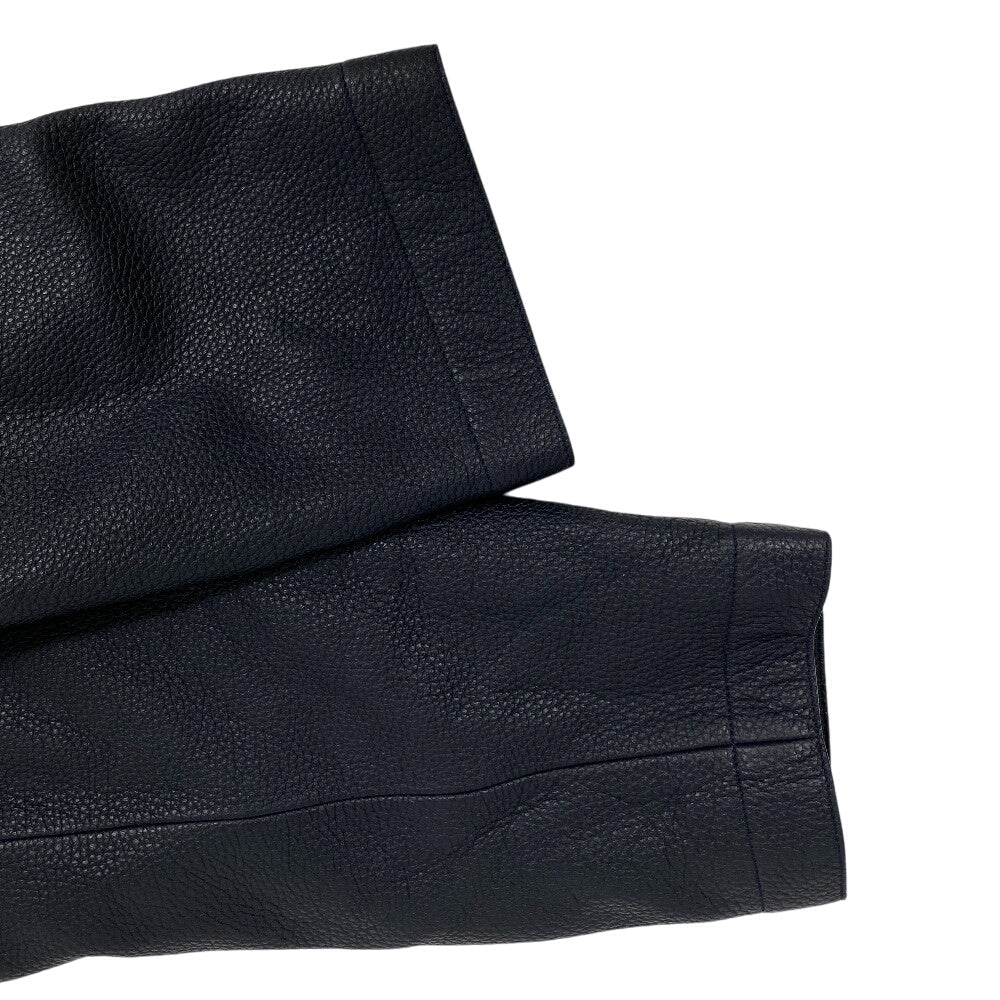 HERMES Riders jacket Sheepskin, Cashmere black liner vest mens 34 Used