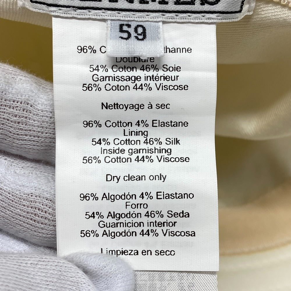HERMES hat Cotton, Polyurethane white Harper Emile 59