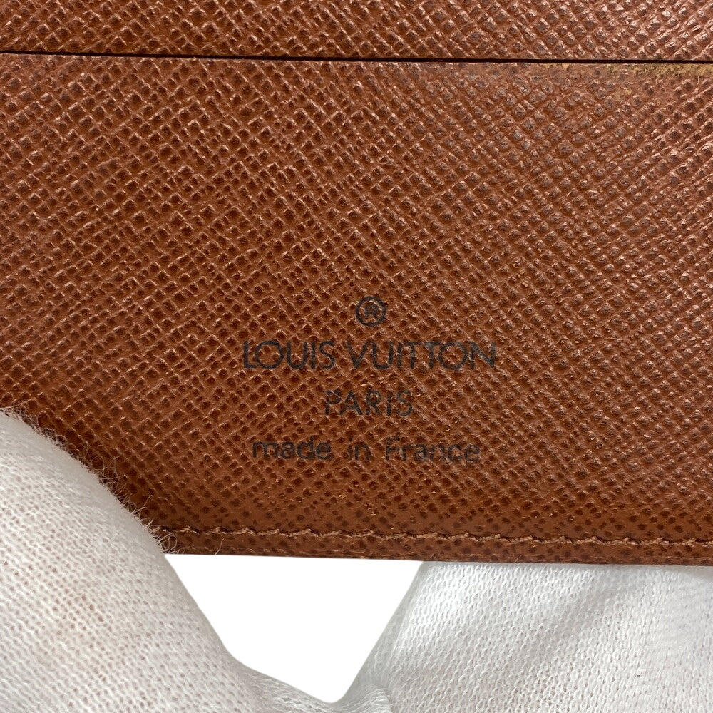 LOUIS VUITTON Bifold Wallet M61207 leather Brown Compact wallet Monogram Porto Papie Zip Women(Unisex) Used