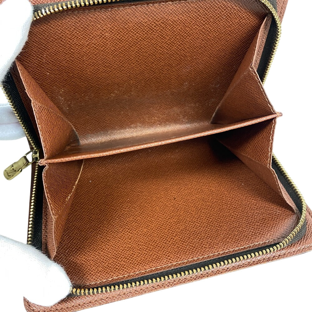 LOUIS VUITTON Bifold Wallet M61207 leather Brown Compact wallet Monogram Porto Papie Zip Women(Unisex) Used