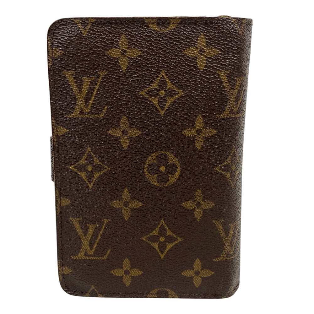 LOUIS VUITTON Bifold Wallet M61207 leather Brown Compact wallet Monogram Porto Papie Zip Women(Unisex) Used