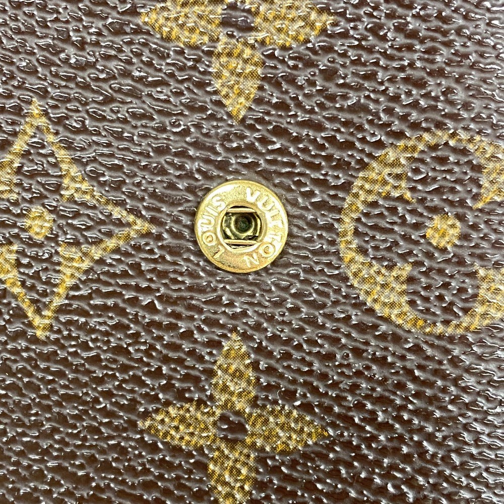 LOUIS VUITTON Bifold Wallet M61207 leather Brown Compact wallet Monogram Porto Papie Zip Women(Unisex) Used