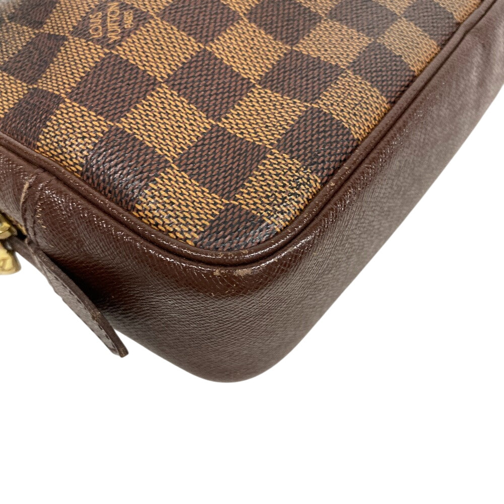 LOUIS VUITTON Clutch bag N47623 leather Brown Damier Truest wallet 25(Unisex) Used