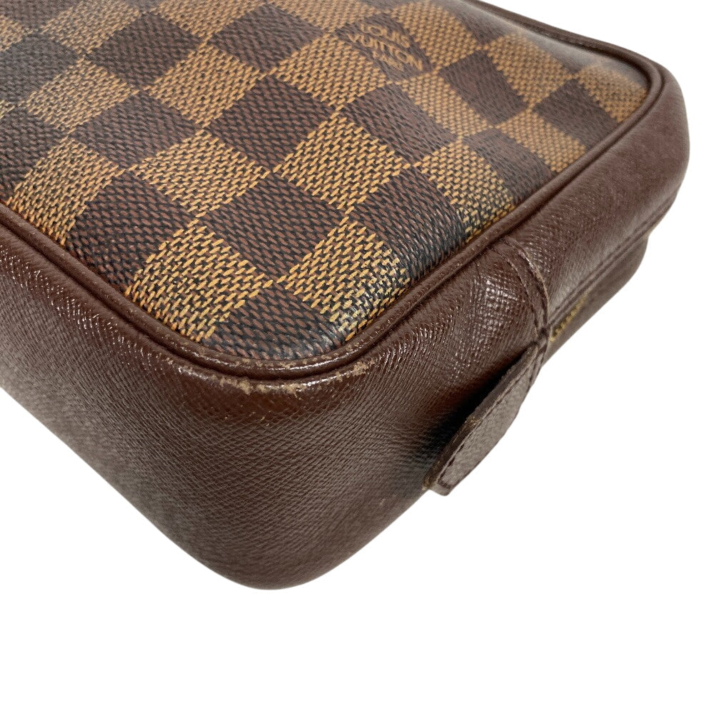 LOUIS VUITTON Clutch bag N47623 leather Brown Damier Truest wallet 25(Unisex) Used