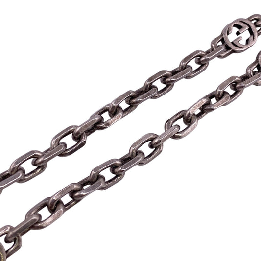 GUCCI Necklace Silver925 Silver Interlocking G