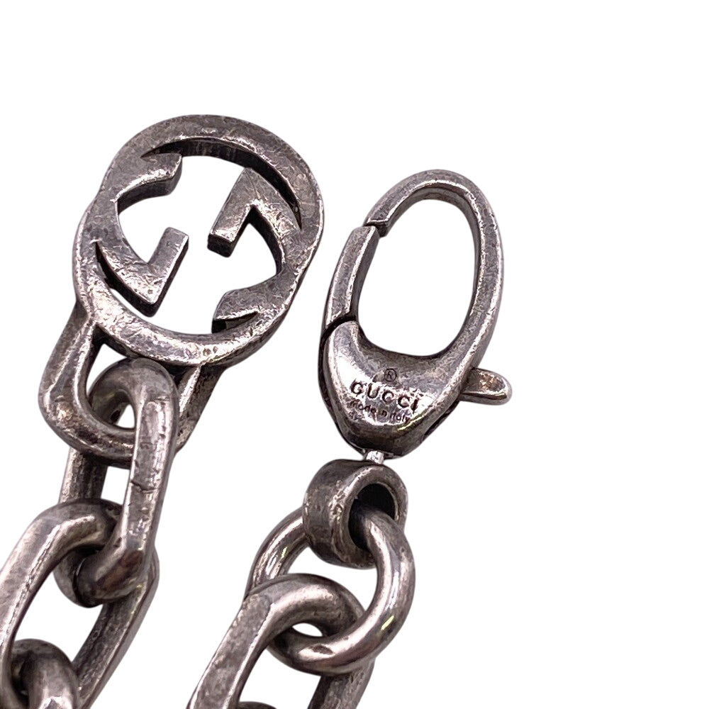 GUCCI Necklace Silver925 Silver Interlocking G