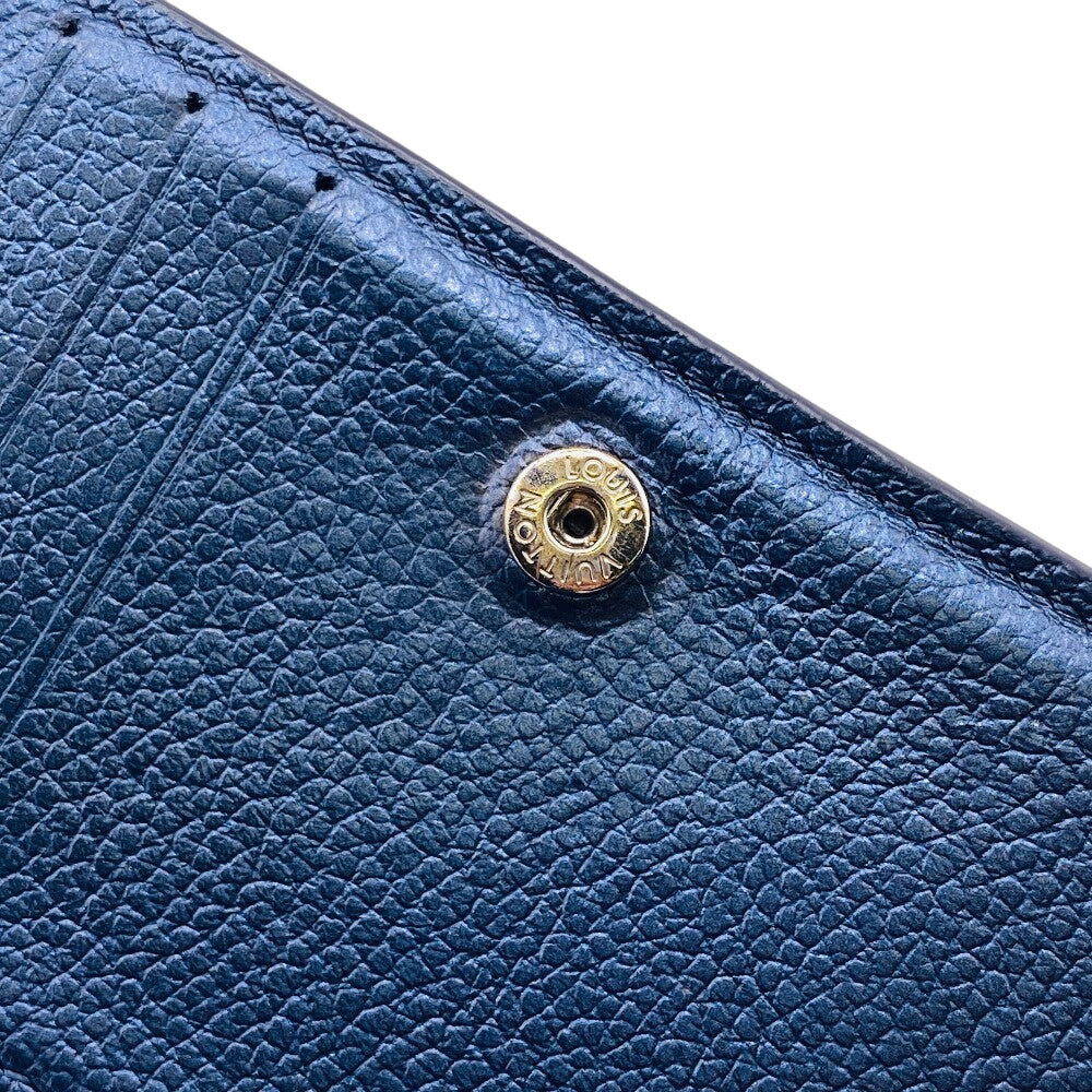 LOUIS VUITTON Bifold Wallet M82793 leather Navy Monogram Ann Platt Claire