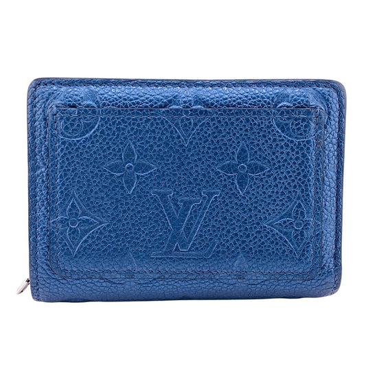 LOUIS VUITTON Bifold Wallet M82793 leather Navy Monogram Ann Platt Claire