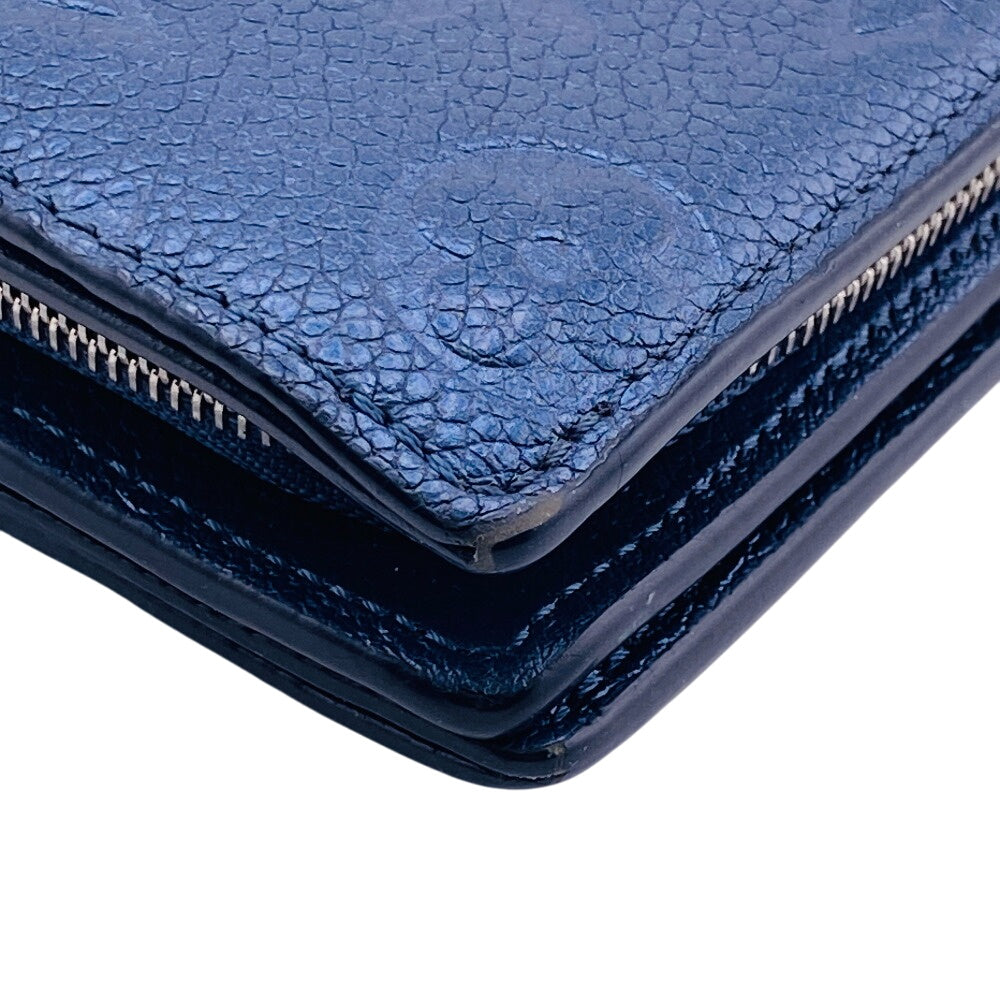 LOUIS VUITTON Bifold Wallet M82793 leather Navy Monogram Ann Platt Claire
