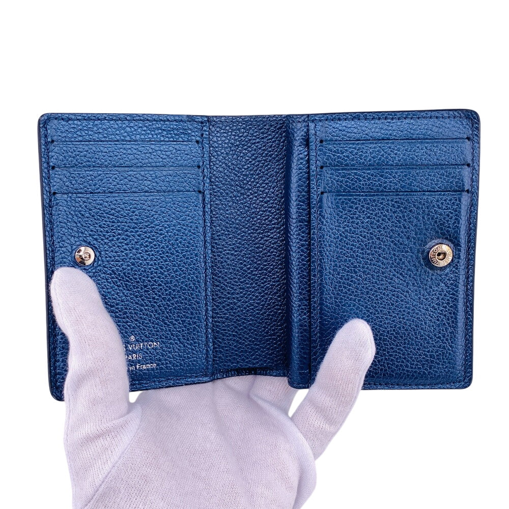 LOUIS VUITTON Bifold Wallet M82793 leather Navy Monogram Ann Platt Claire