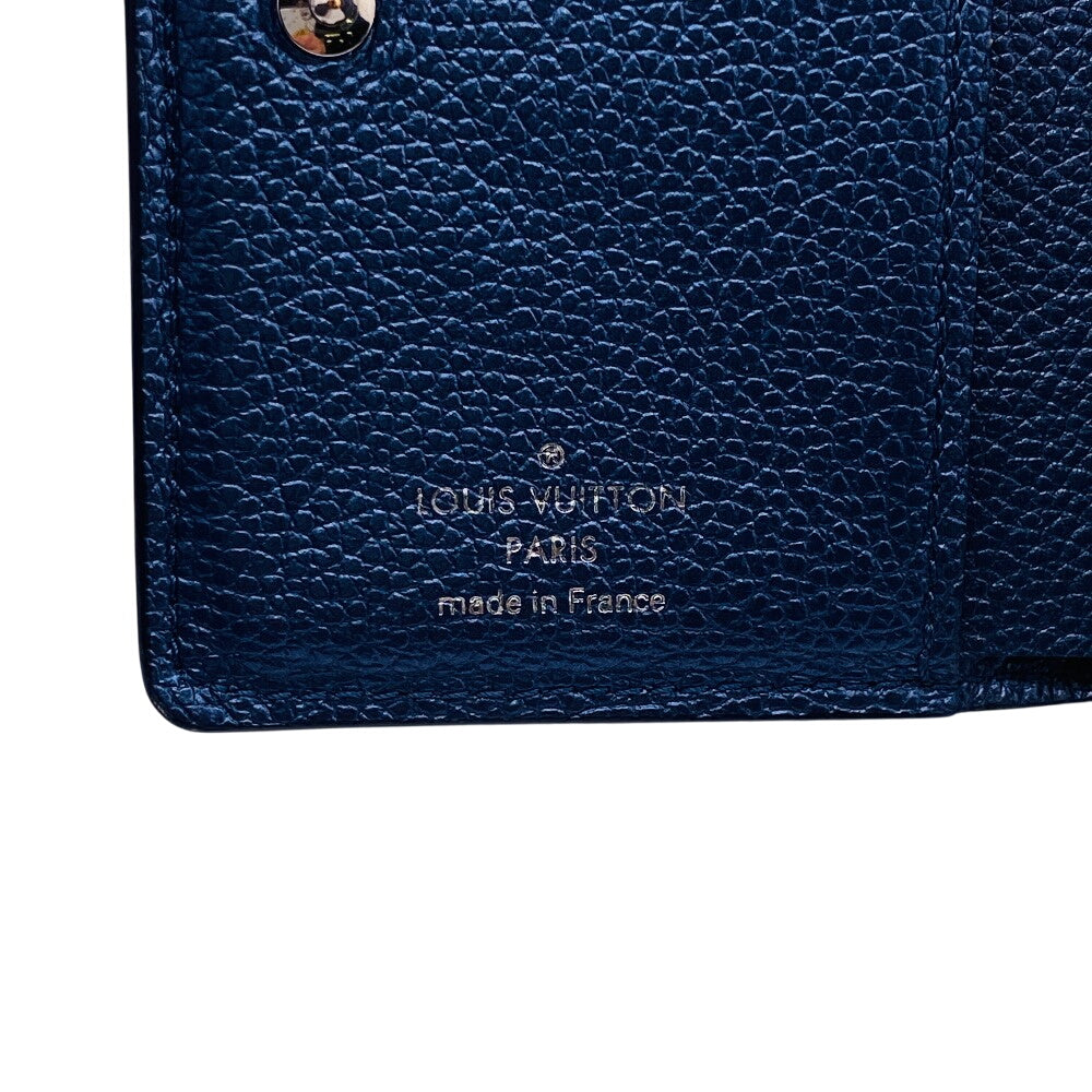 LOUIS VUITTON Bifold Wallet M82793 leather Navy Monogram Ann Platt Claire