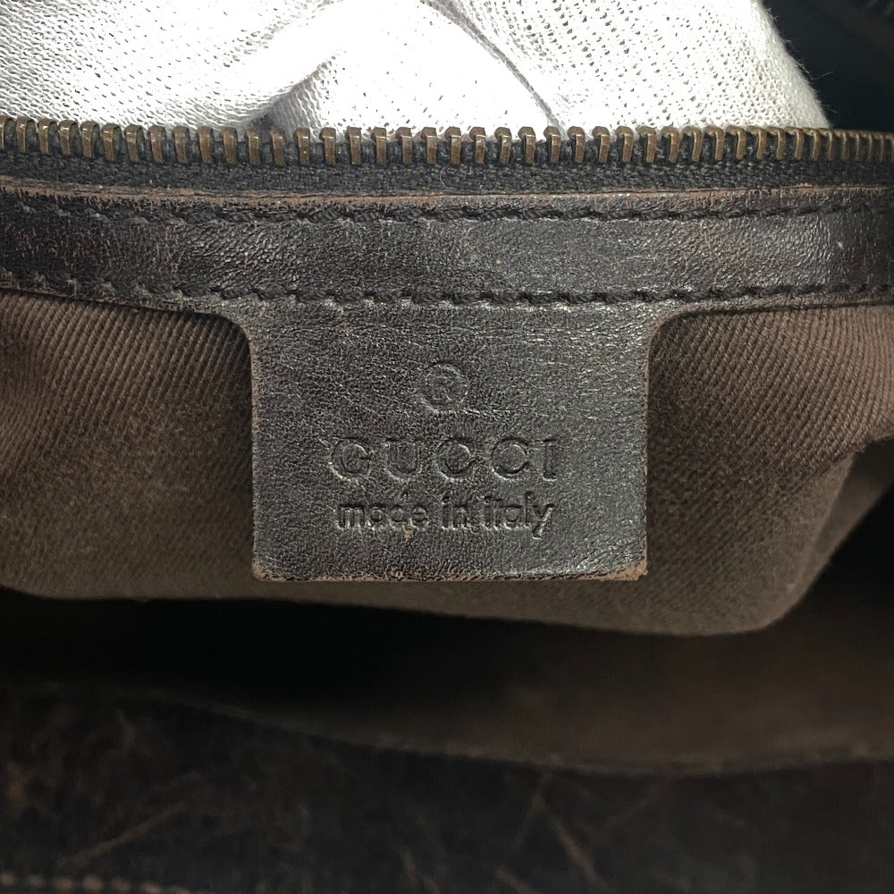 GUCCI Tote Bag 106251 Canvas, Leather Brown GG canvas Women Used
