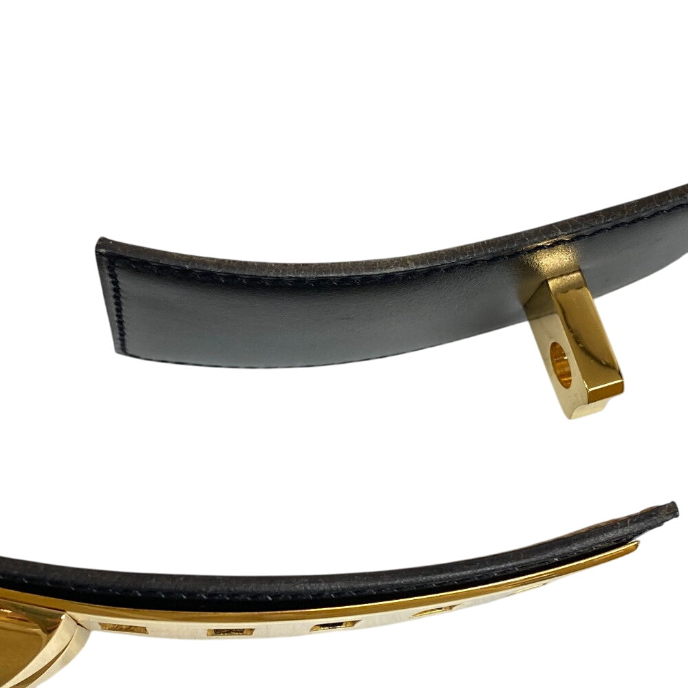 HERMES belt leather black Medor Cory Edssian Women(Unisex) Used