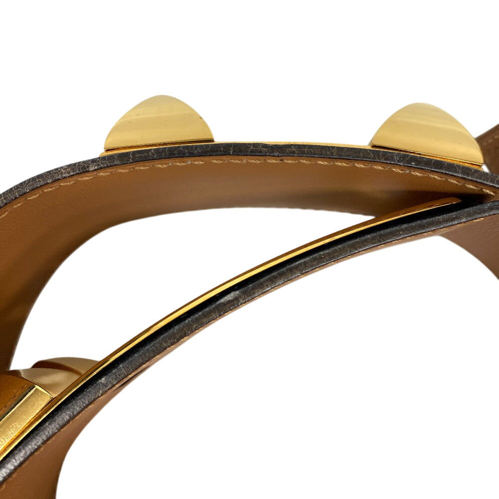 HERMES belt leather black Medor Cory Edssian Women(Unisex) Used