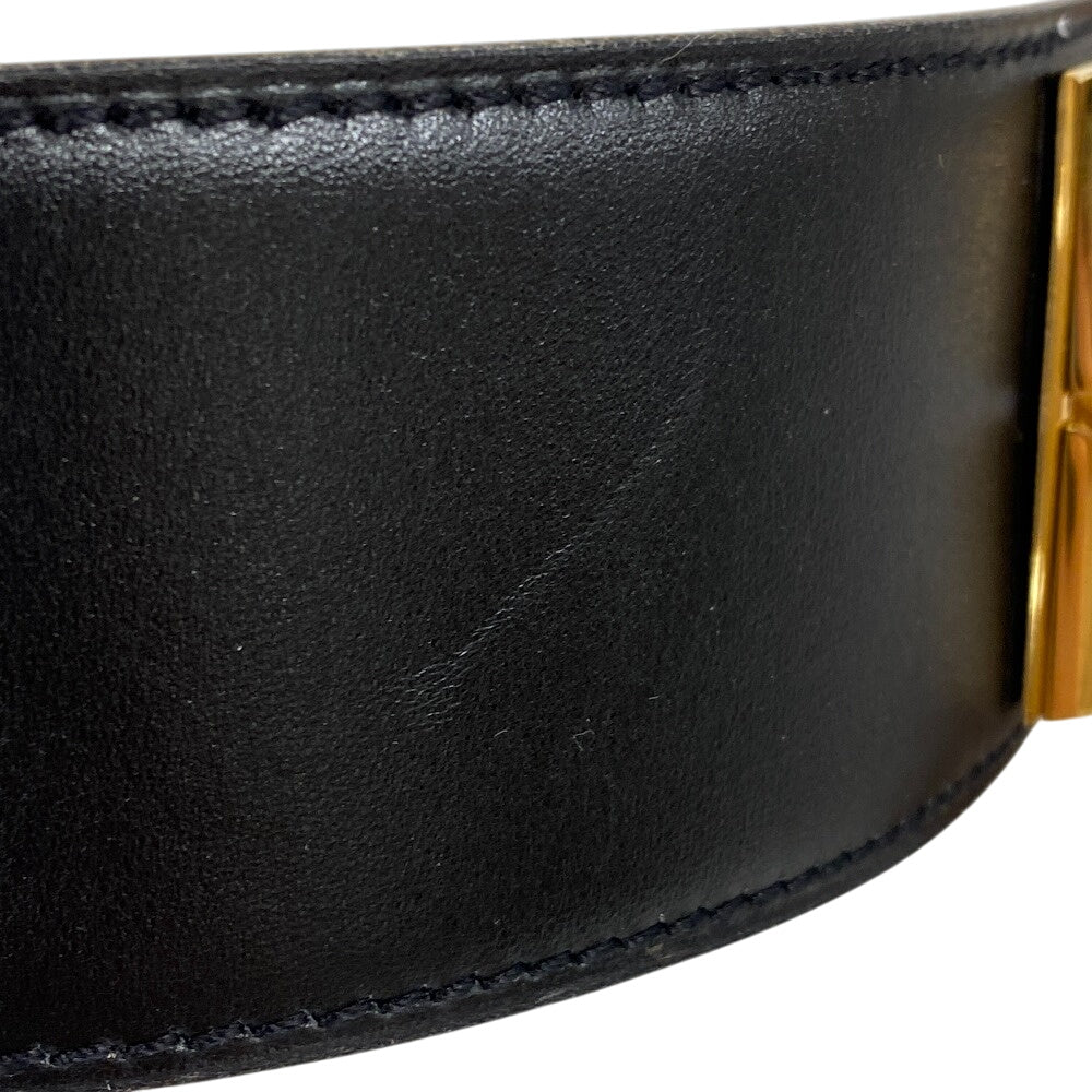 HERMES belt leather black Medor Cory Edssian Women(Unisex) Used