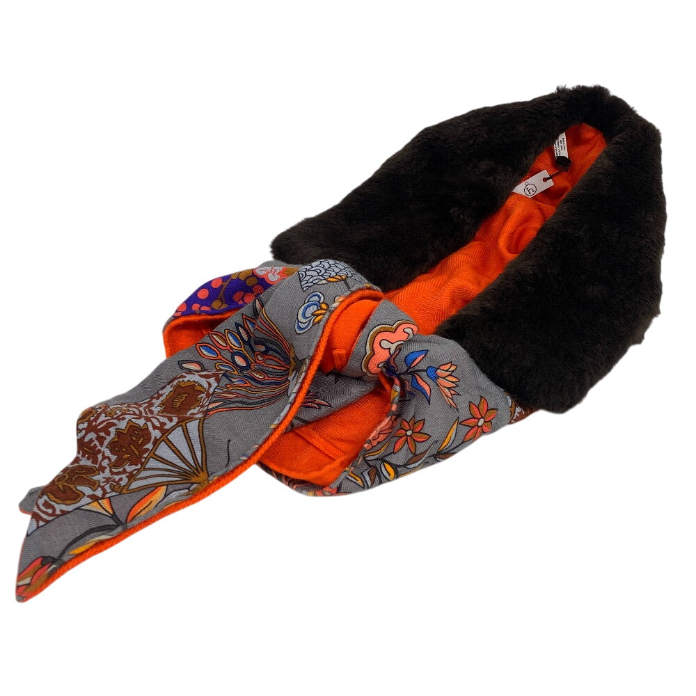 HERMES Other accessories Cashmere, Silk multicolor fur Petit Ash