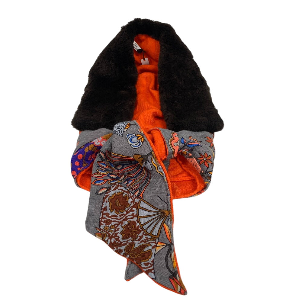 HERMES Other accessories Cashmere, Silk multicolor fur Petit Ash