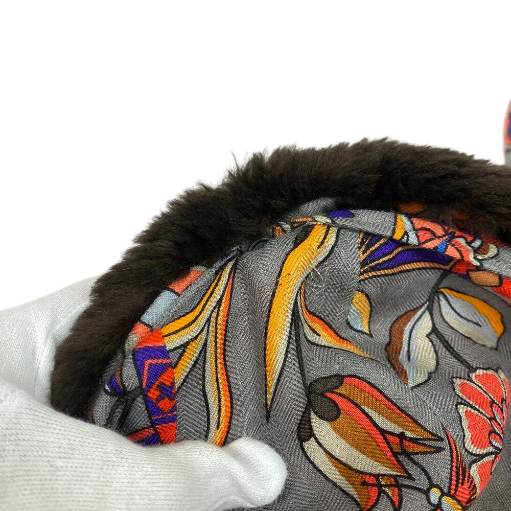 HERMES Other accessories Cashmere, Silk multicolor fur Petit Ash