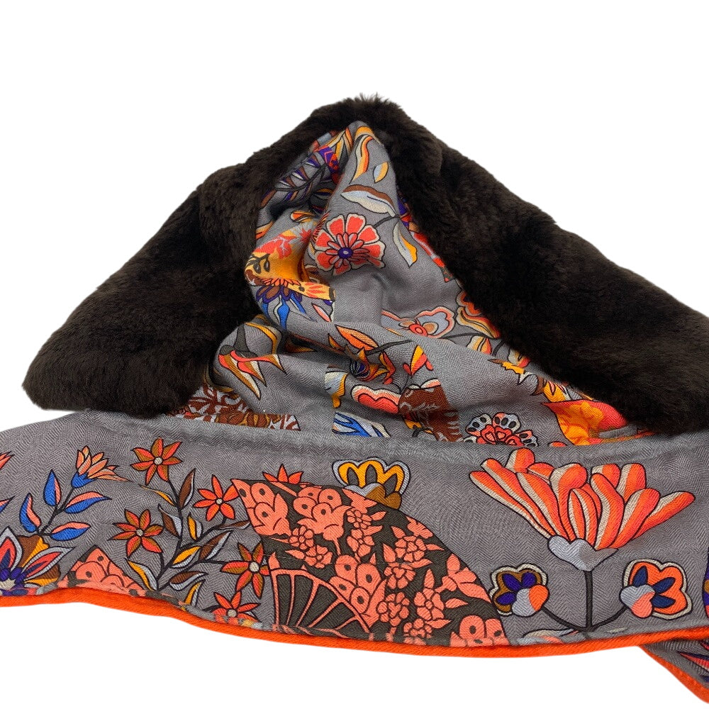 HERMES Other accessories Cashmere, Silk multicolor fur Petit Ash