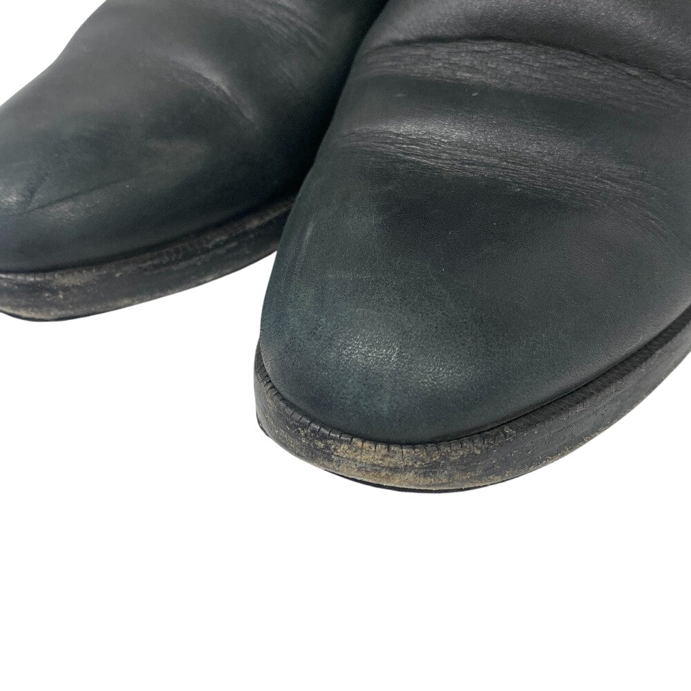 HERMES boots leather black frenchie Women 35 1/2 Used