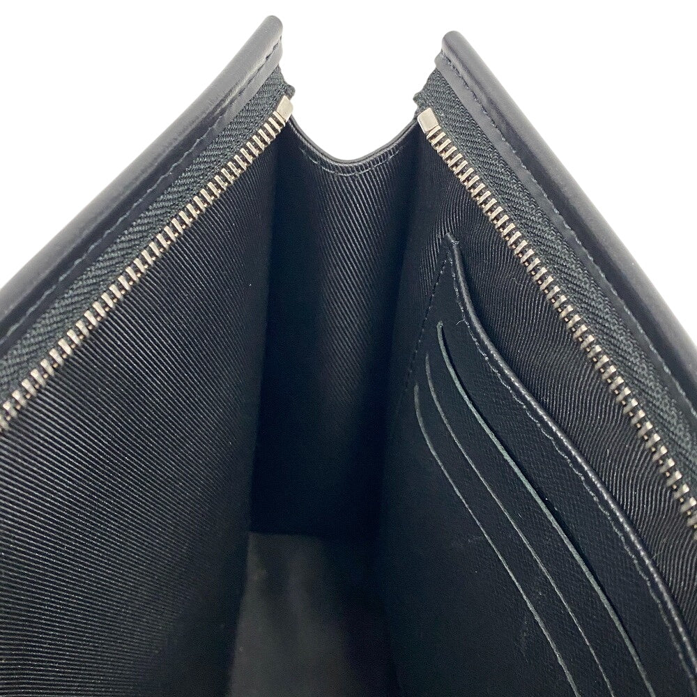 LOUIS VUITTON Clutch bag N41696 Patent leather black Pochette Damier Grafitte Voyage MM mens Used
