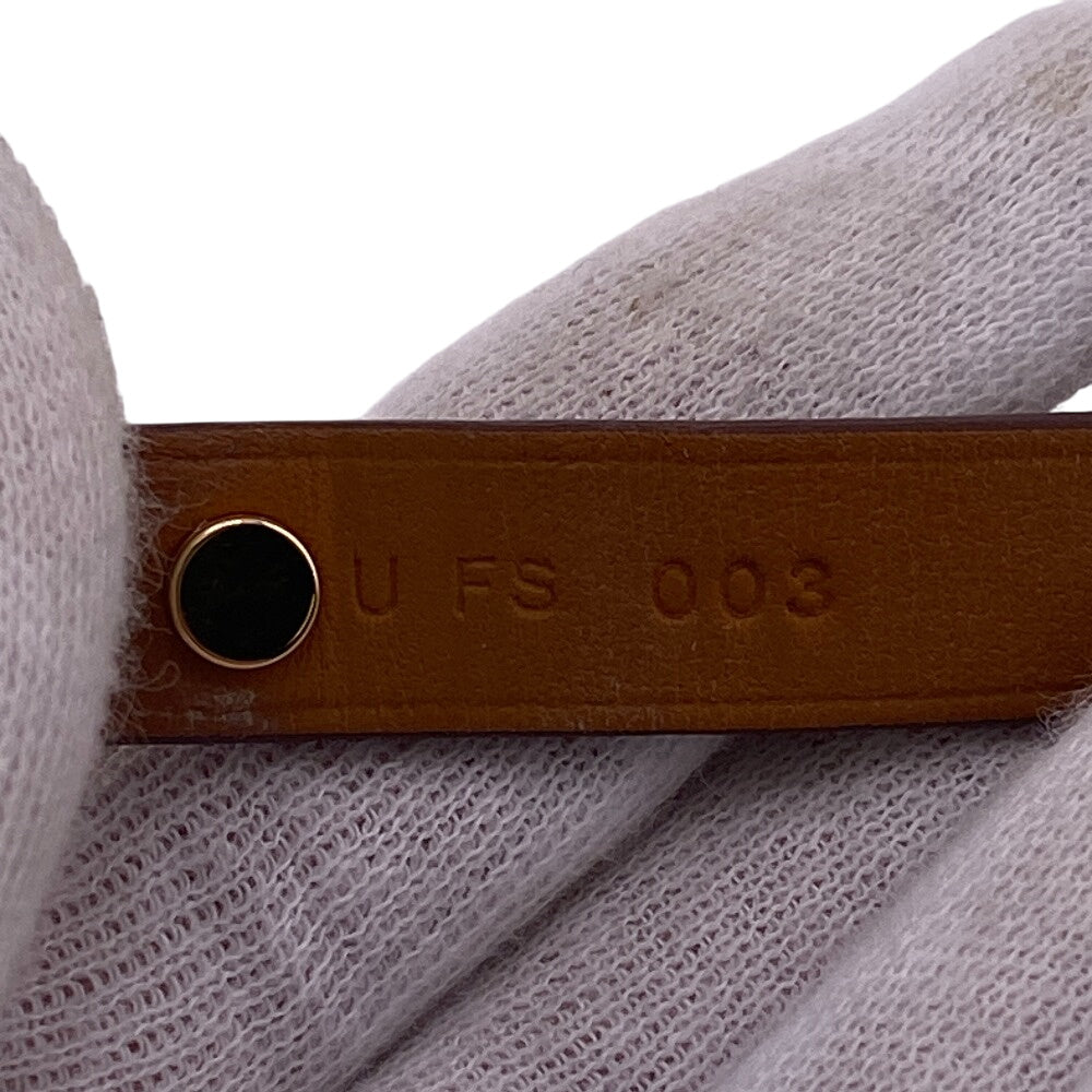 HERMES bracelet leather Brown Asdukour(Unisex) Used