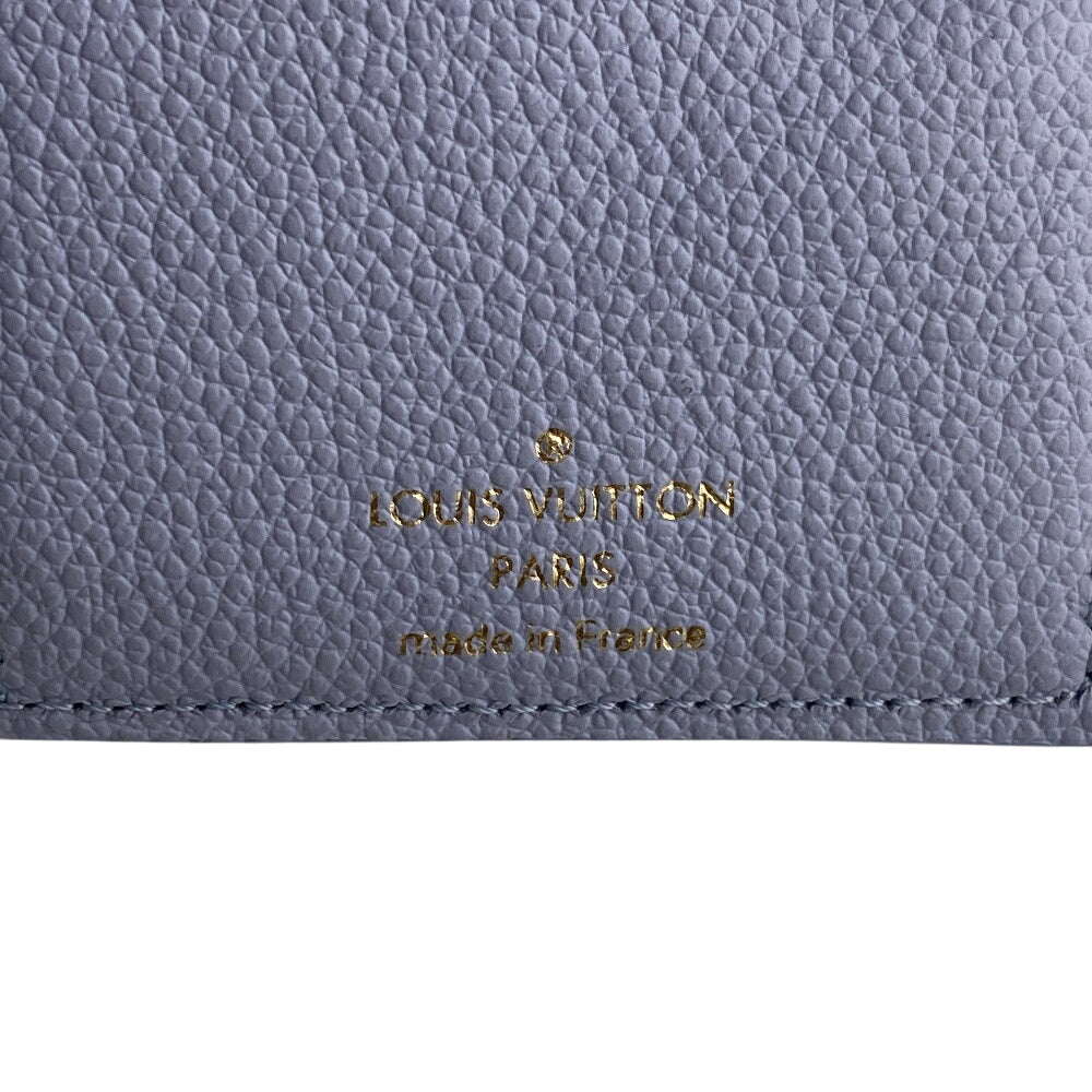 LOUIS VUITTON Bifold Wallet M83587 leather blue Monogram Ann Platt Lisa