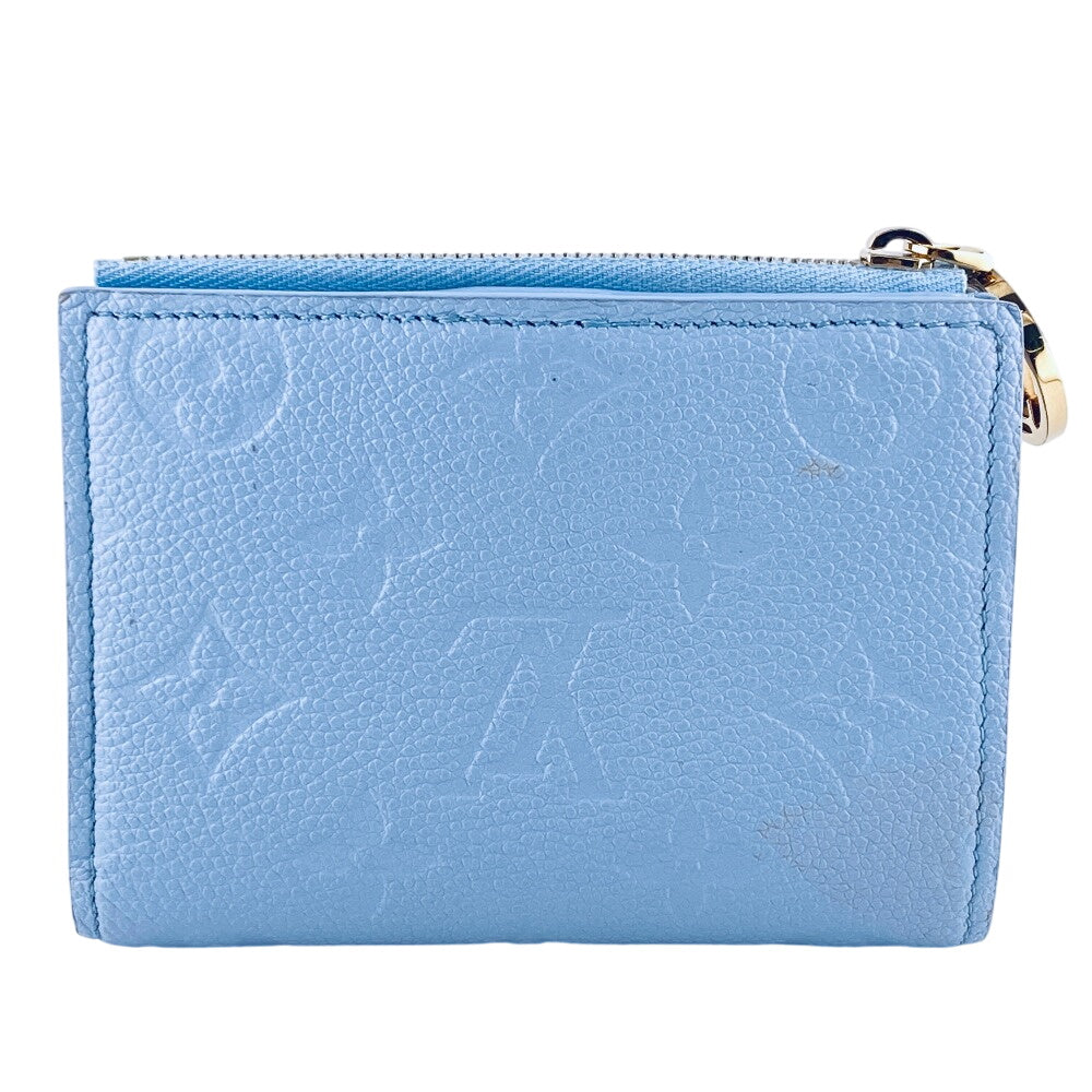 LOUIS VUITTON Bifold Wallet M83587 leather blue Monogram Ann Platt Lisa