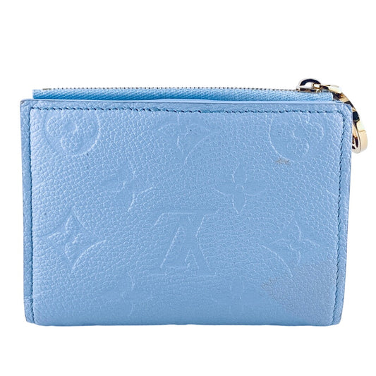 LOUIS VUITTON Bifold Wallet M83587 leather blue Monogram Ann Platt Lisa
