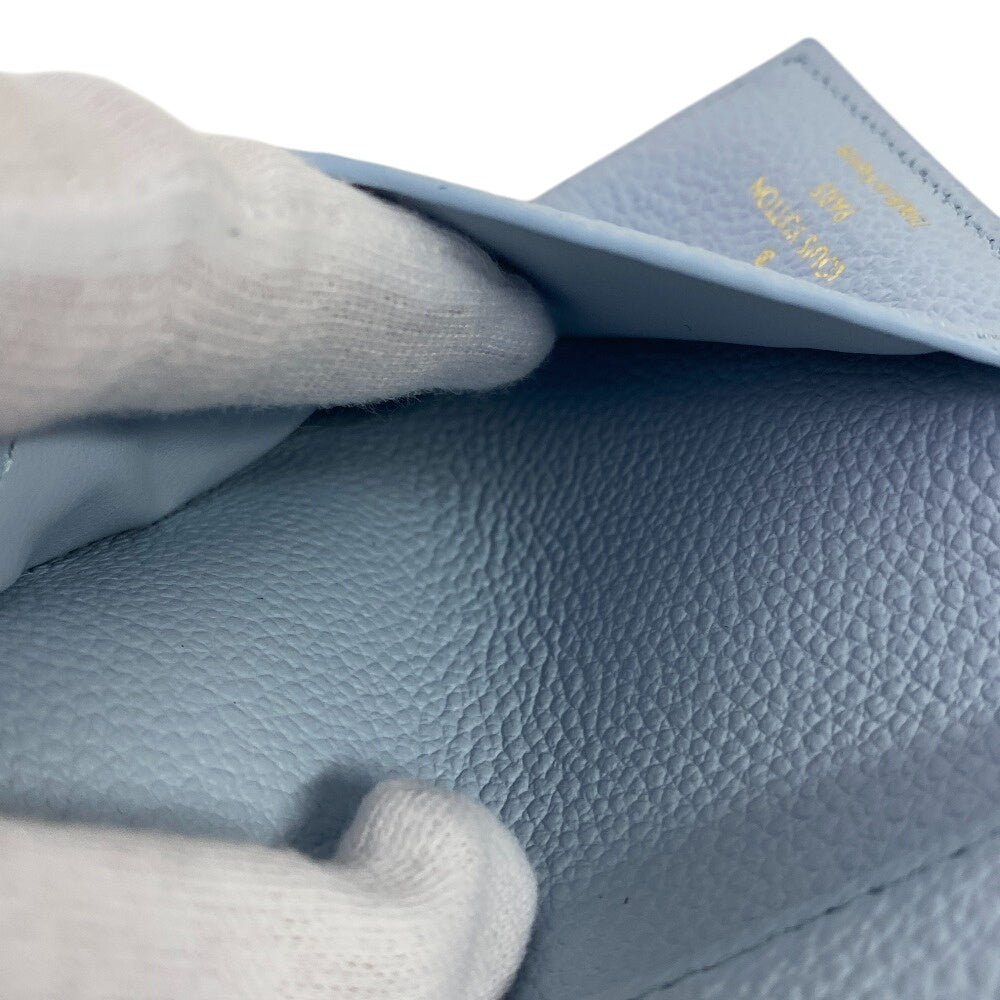 LOUIS VUITTON Bifold Wallet M83587 leather blue Monogram Ann Platt Lisa