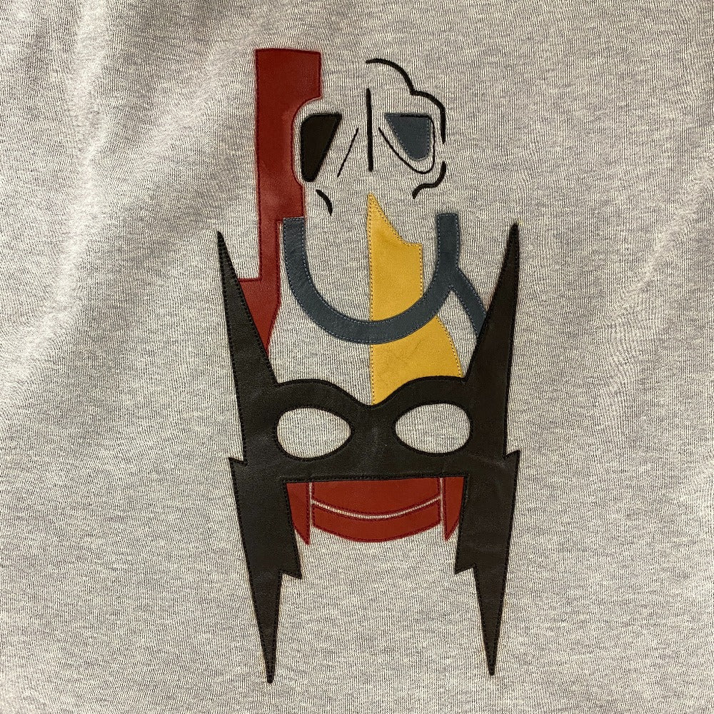 HERMES Hoodie cotton gray Super H L