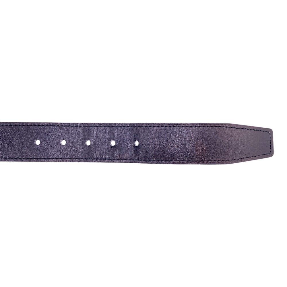 HERMES belt leather black Cape Cod