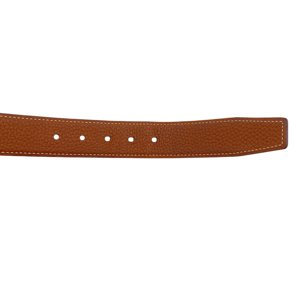 HERMES belt leather black Cape Cod