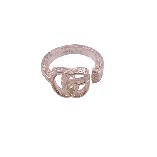 GUCCI Ring Silver925 Silver Double G Key ring