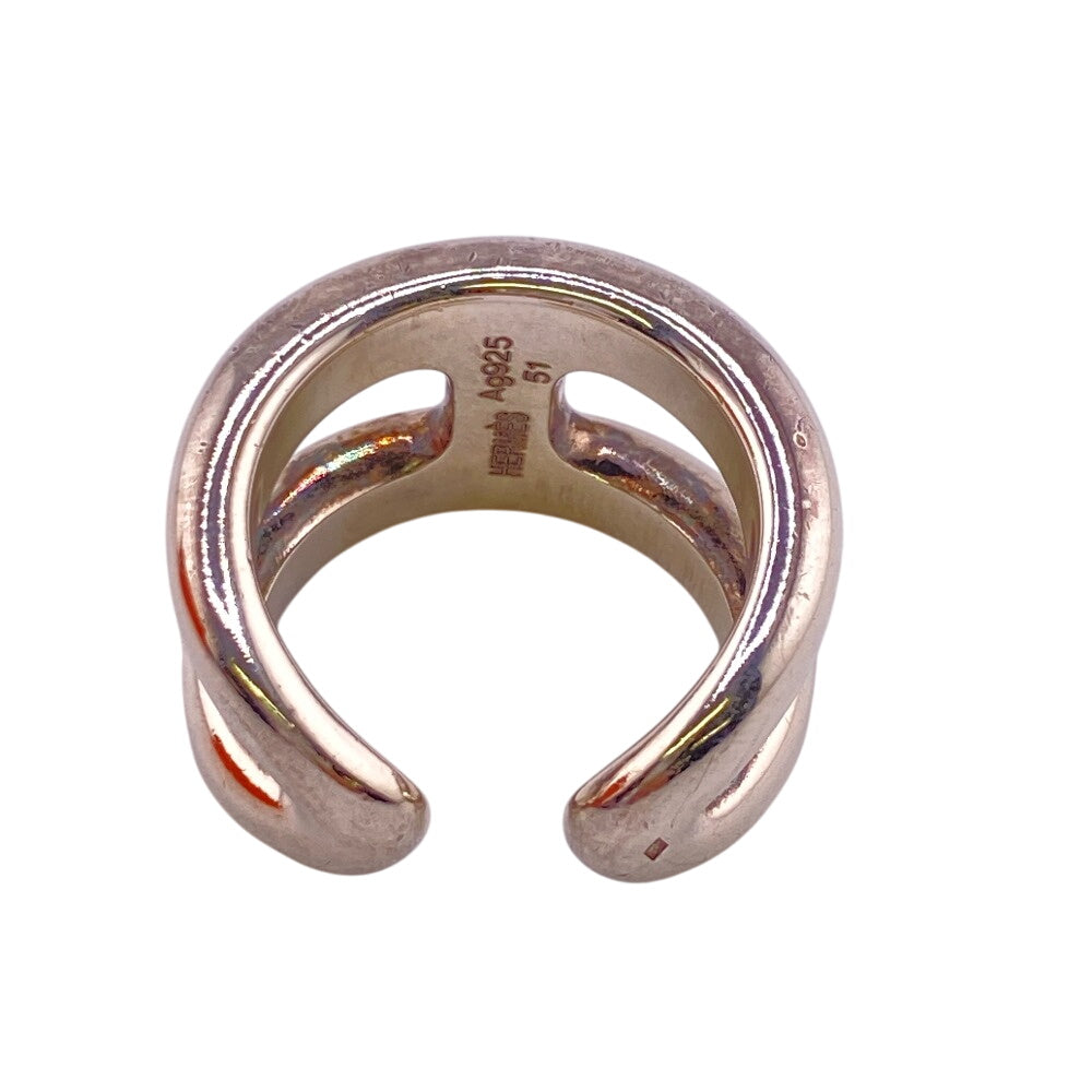 HERMES Ring Silver925 Silver Osmoz #51