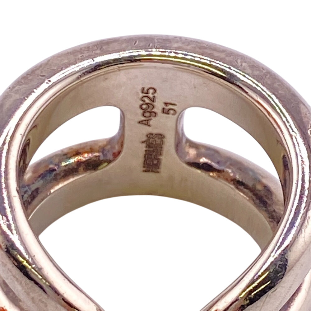 HERMES Ring Silver925 Silver Osmoz #51