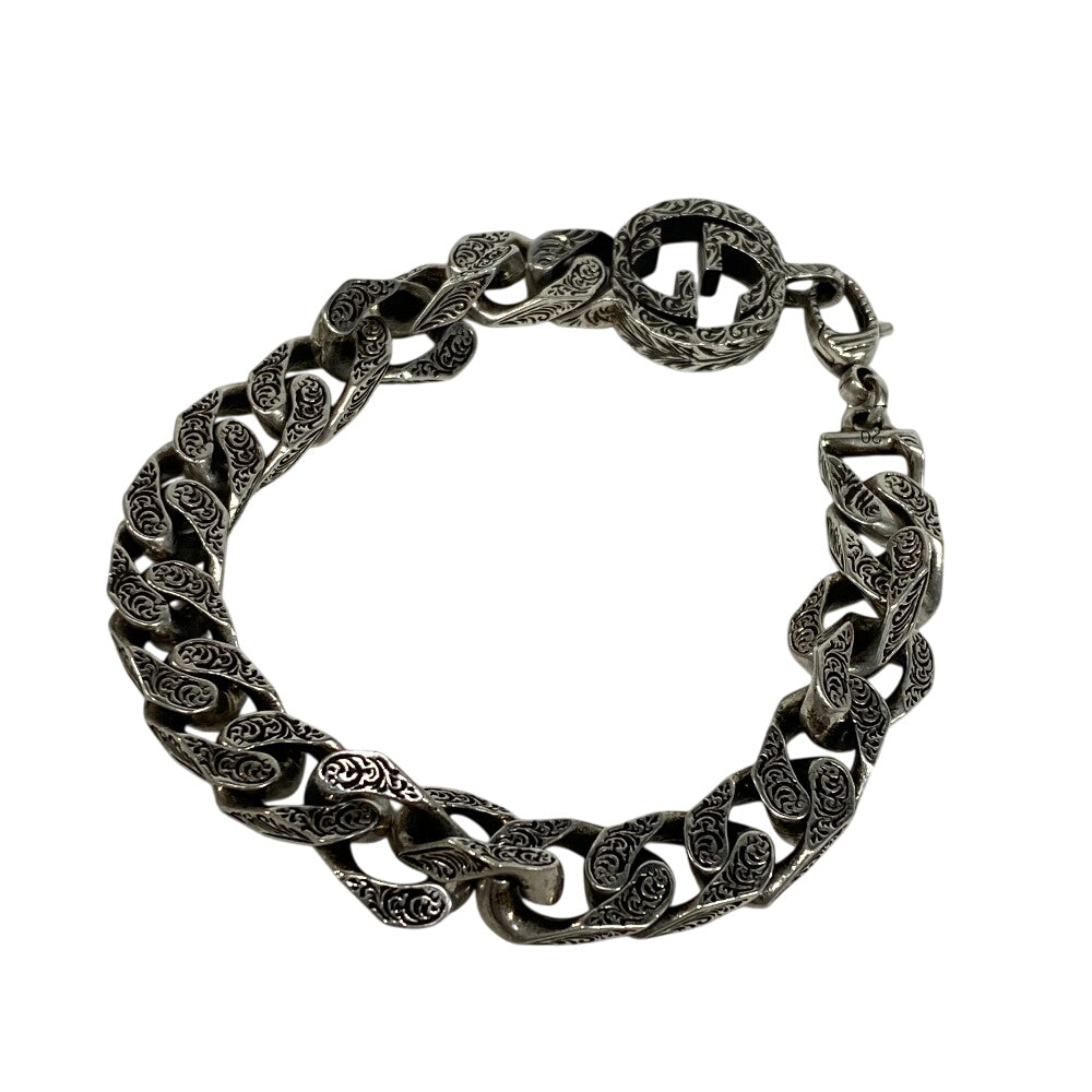 GUCCI bracelet Silver925 Silver Interlocking G Arabesque 20