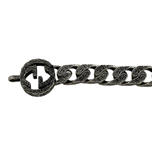 GUCCI bracelet Silver925 Silver Interlocking G Arabesque 20