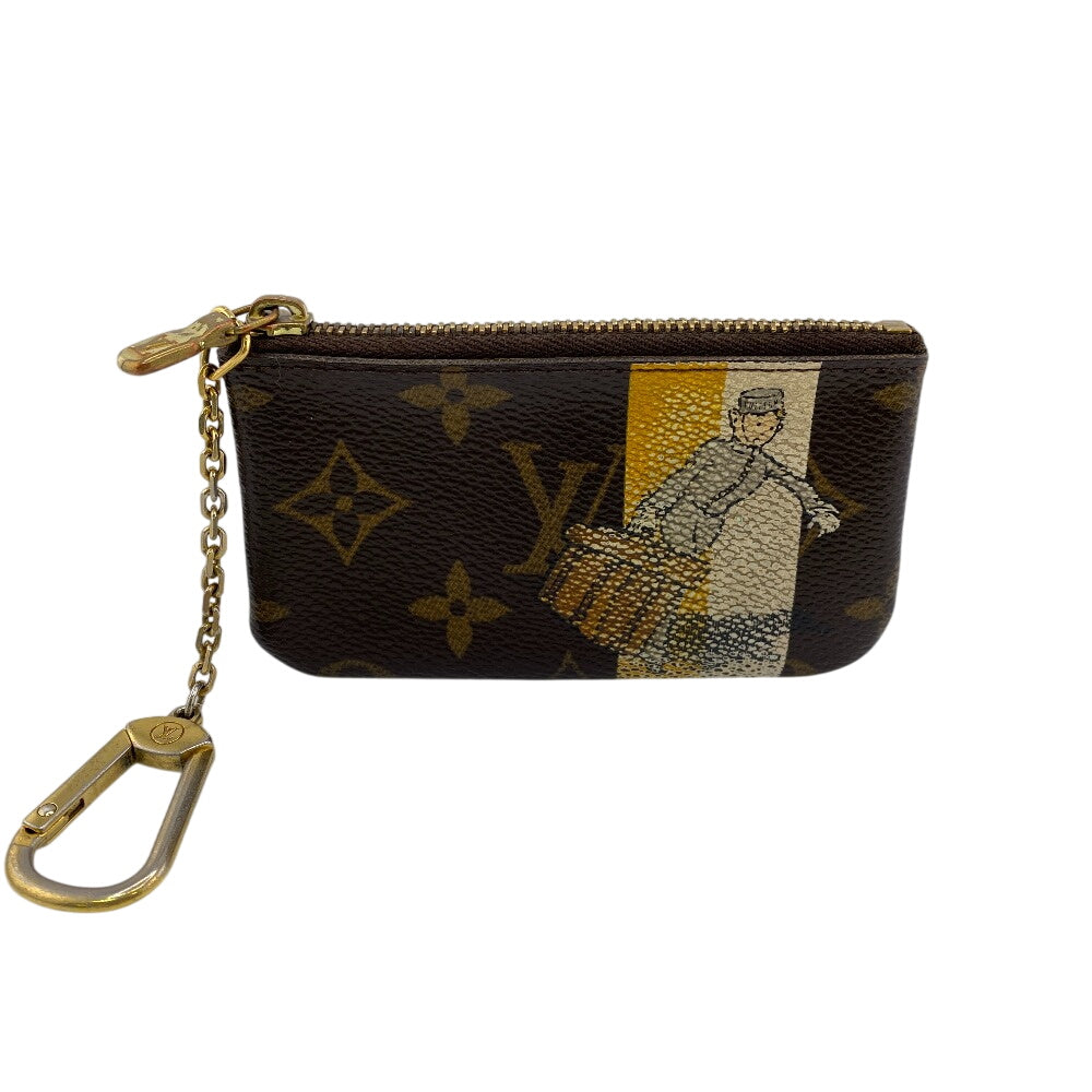 LOUIS VUITTON Coin case M60033 leather Brown Monogram groom Kle