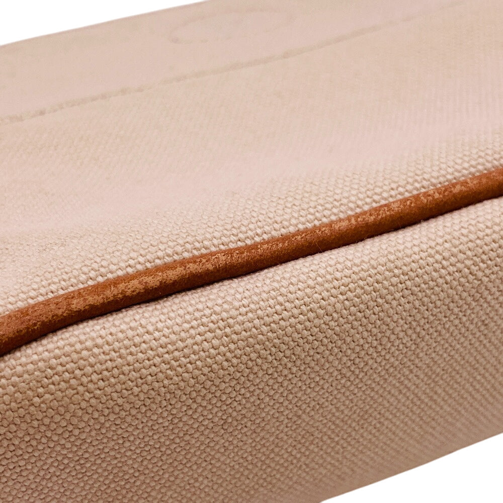 HERMES Pouch canvas beige Bollid pouch mini