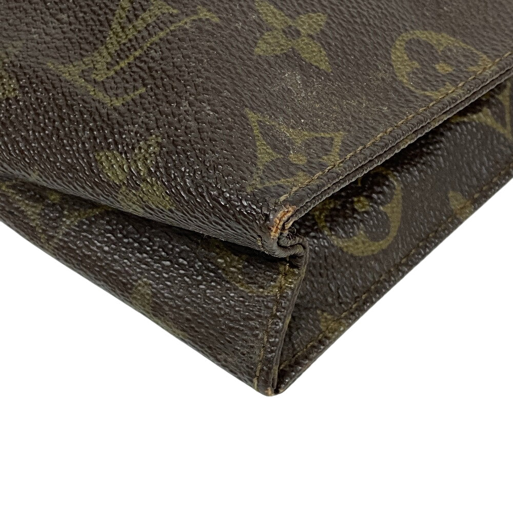 LOUIS VUITTON Clutch bag M47542 leather Brown Monogram Posh Cracking Ted 26