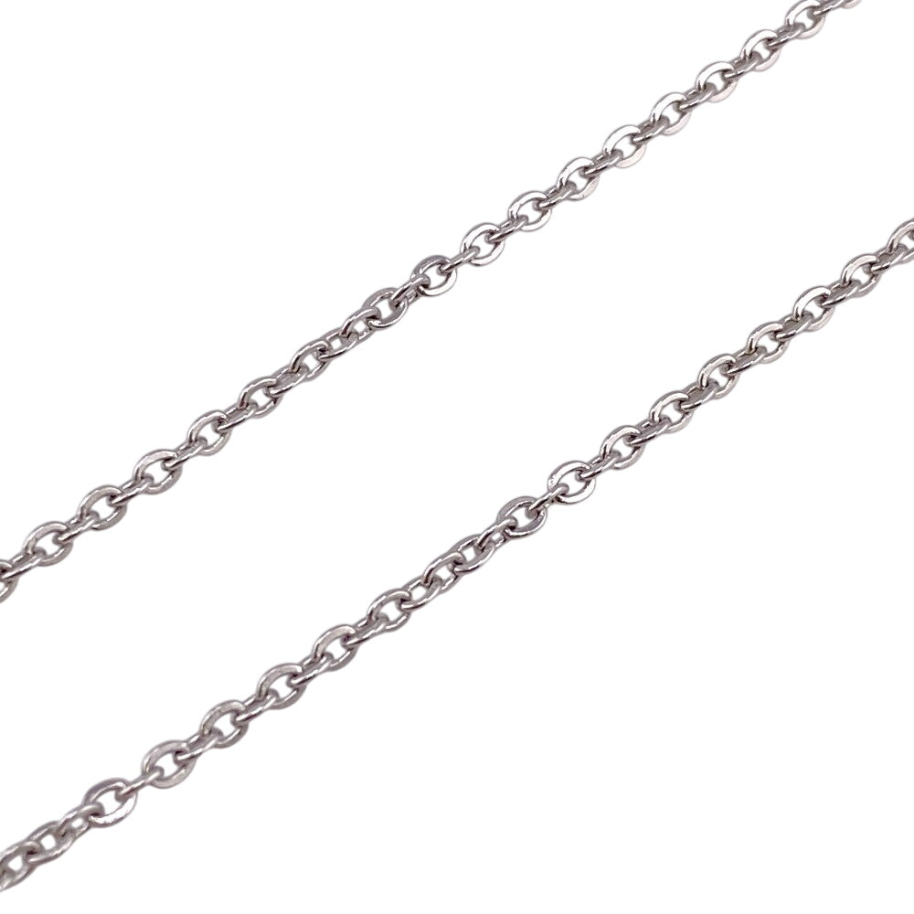 HERMES Necklace metal Silver cordage rope