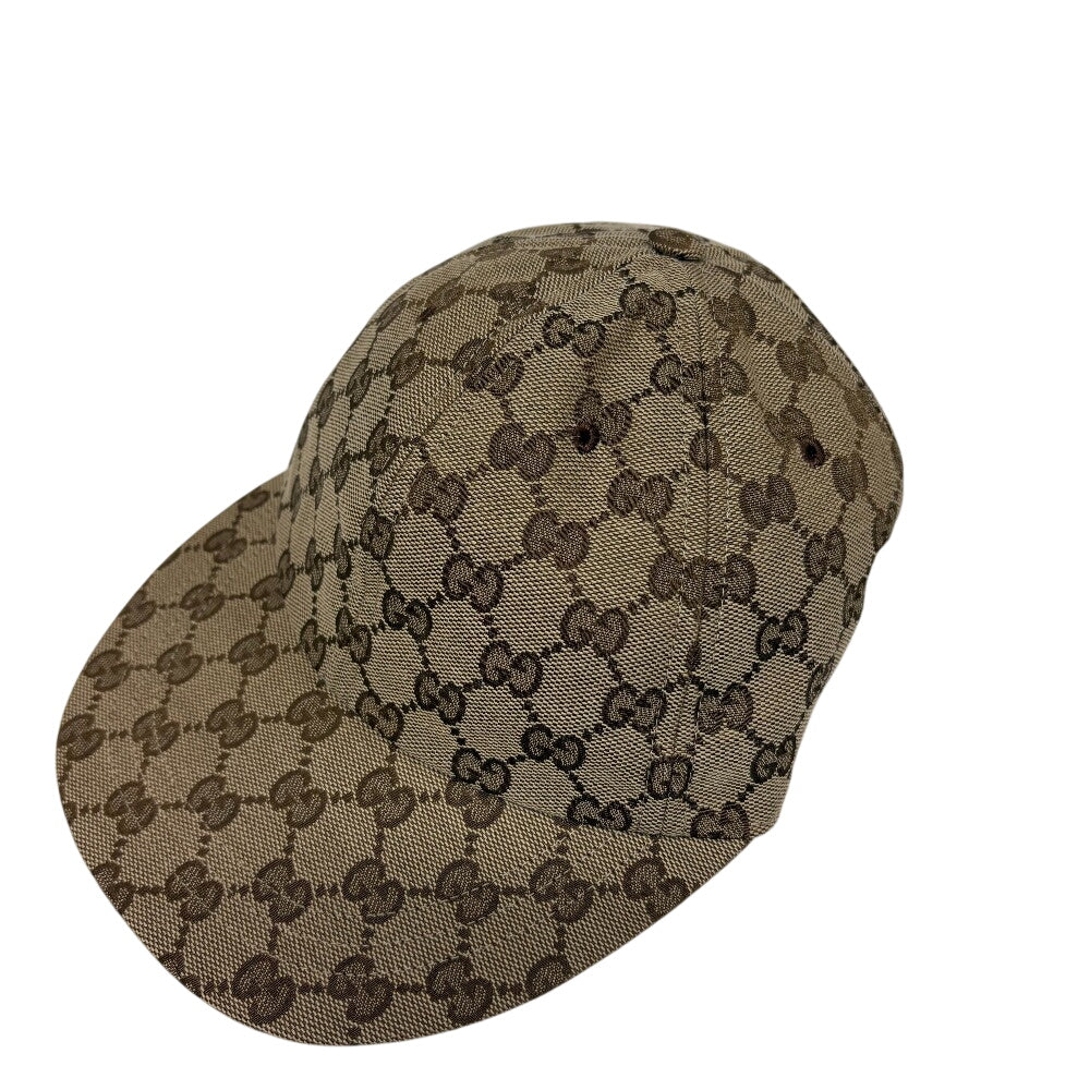 GUCCI cap 751400 canvas Brown GG canvas S 57