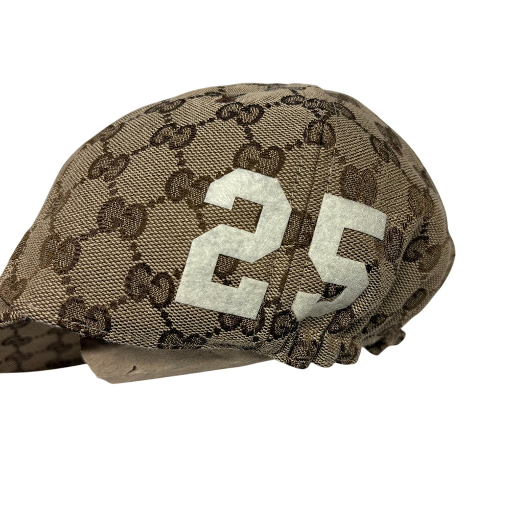 GUCCI cap 751400 canvas Brown GG canvas S 57
