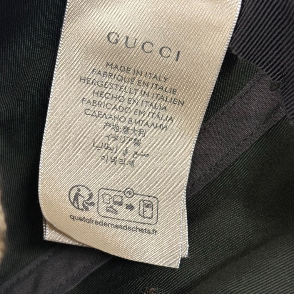 GUCCI cap 751400 canvas Brown GG canvas S 57