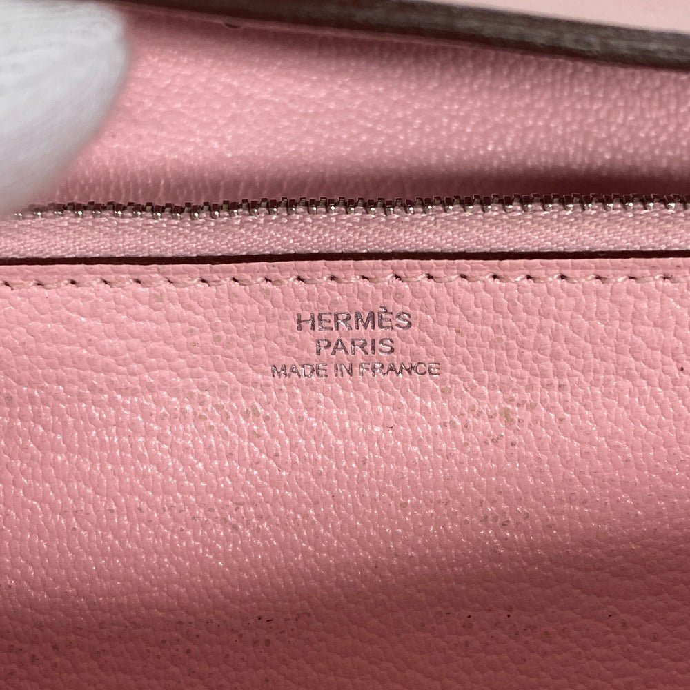 HERMES Long Wallet Purse 068964CK3Q Vaux Swift pink Kelly Wallet Gillies